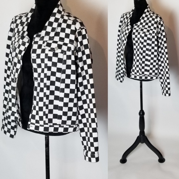 Checker Jean Jacket - Picture 4 of 5